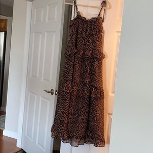 NWT Who What Wear Tiered Maxi Dress